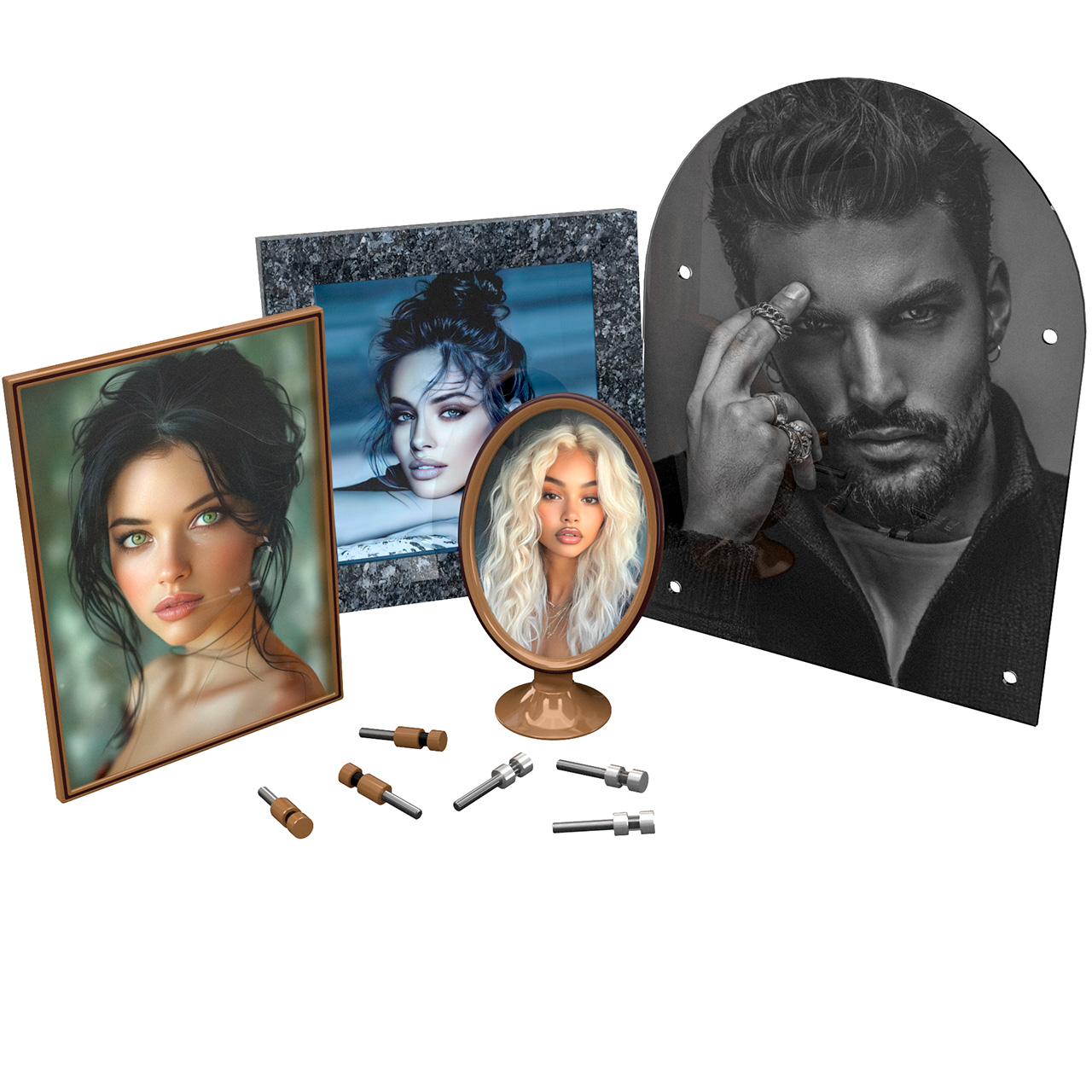 Установка медальонов